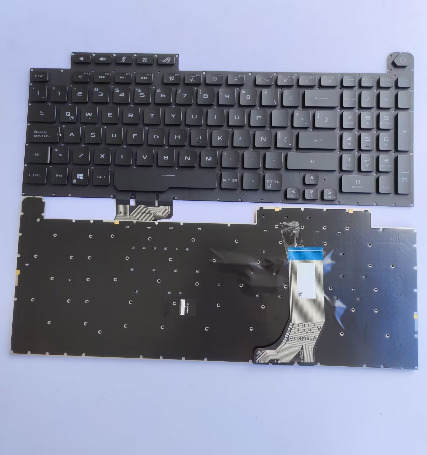 Picture of New Replacement Laptop Keyboard For ASUS G731 RGB colorful backlight small enter BLACK Backlit LA Layout
